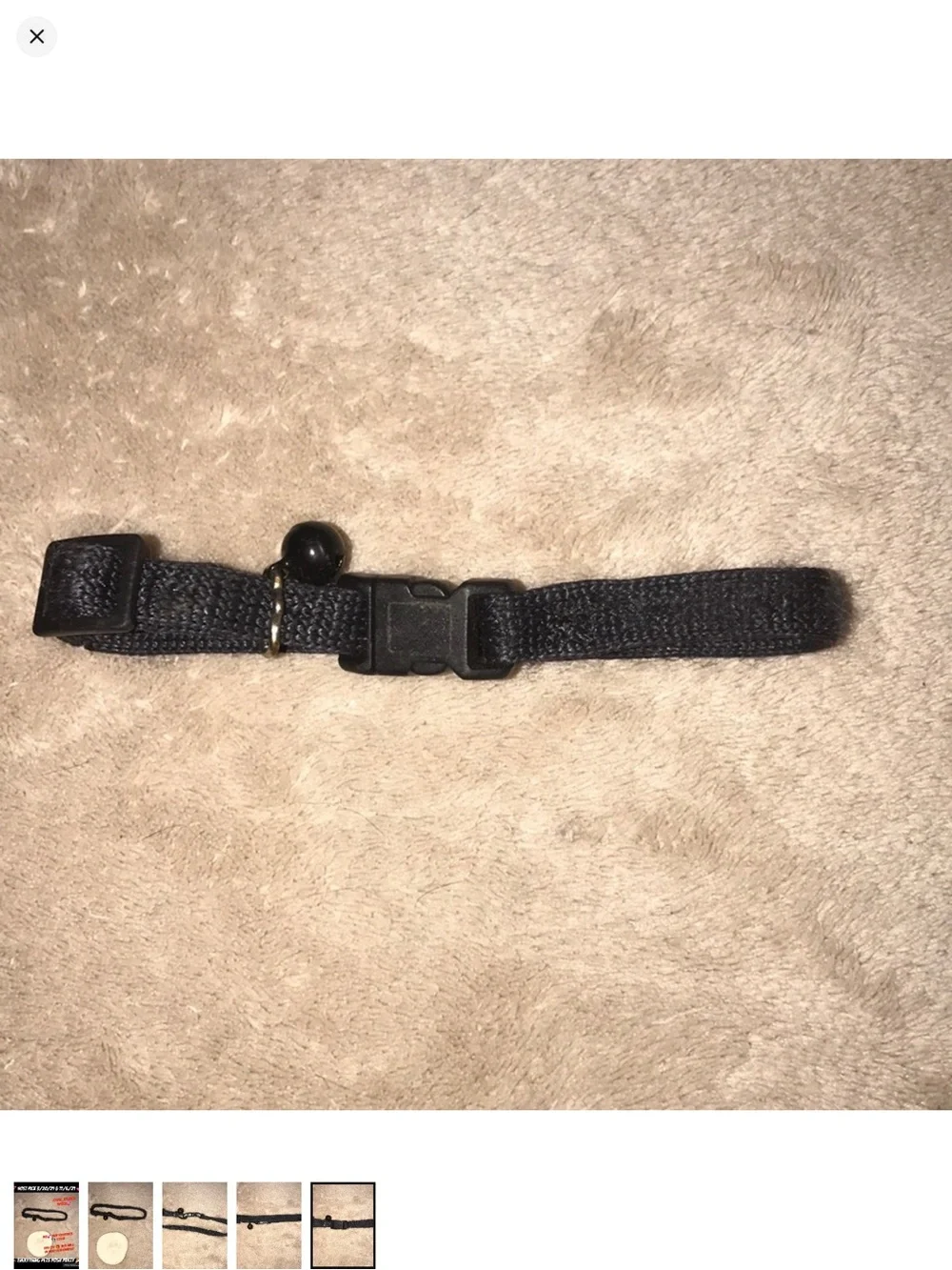 Black breakaway collar adult size adjustable worn